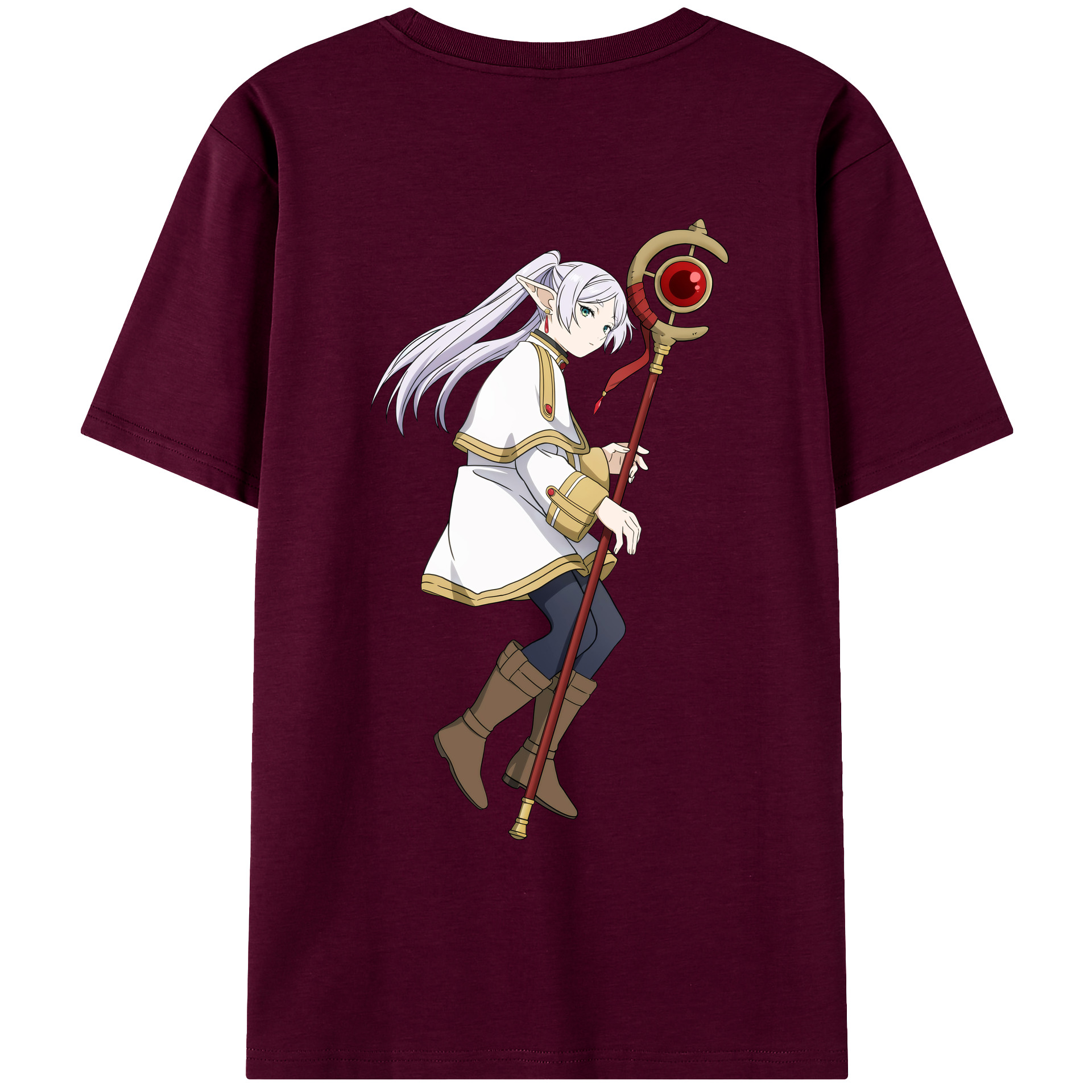 （画像用） 葬送のフリーレン Frieren レディース半袖Tシャツ(バックプリント)